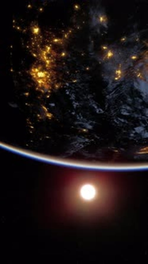 Earth From Space Night View