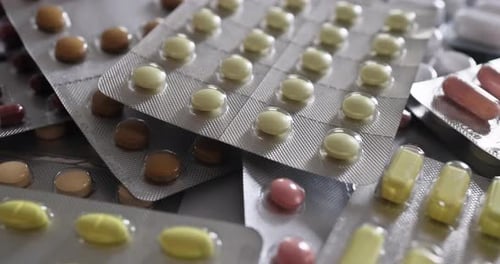 Close Up View of Pills and Medication