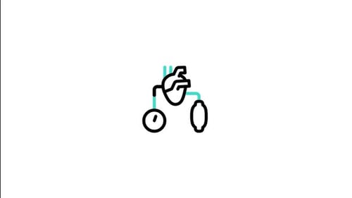 Animiertes Hypertonie-Symbol
