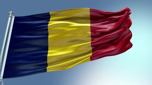 Realistic Waving Fabric Flag Animation