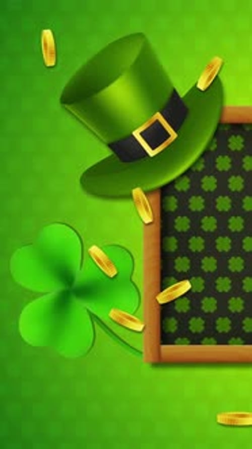 Vertical St Patrick Day Animations Background