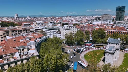 Madrid Cibeles Skyline