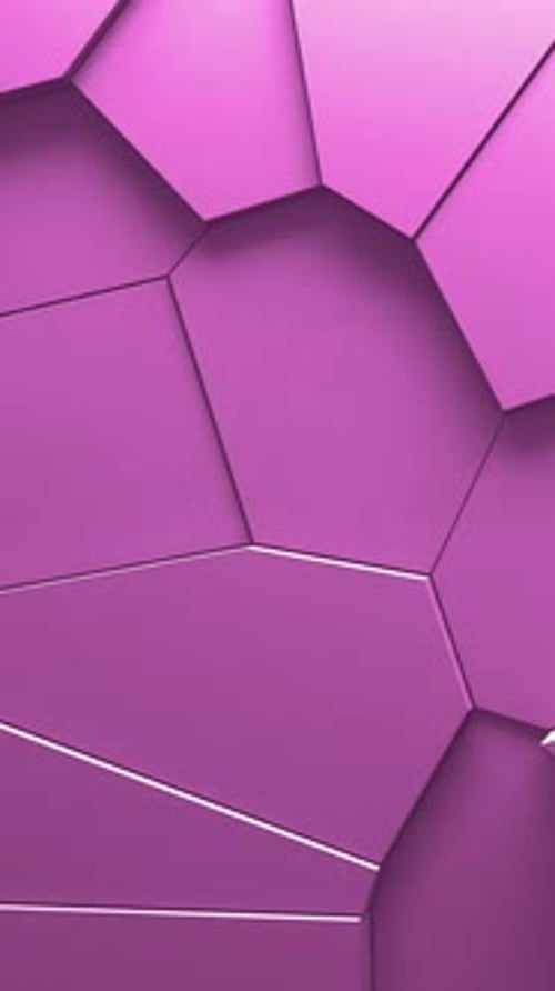 Abstract Animation of Voronoi Blocks Moving and Extruding Minimal Light Clean Corporate Background