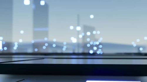 Animated Technology Background For Digital Network Engineering Floor
