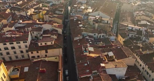 Aerial View of the Urban Landscape of Florence Italy