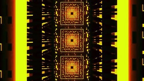 Endless Geometric Tunnel Background