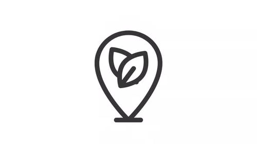 Outdoor ecology ui icon line animation