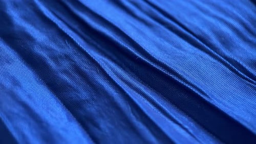 Rippled Deep Blue Fabric Texture Background