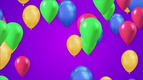 Helle Zusammenfassung des Durcheinander von Regenbogenfarbenen Luftballons mit Alpha-Kanal