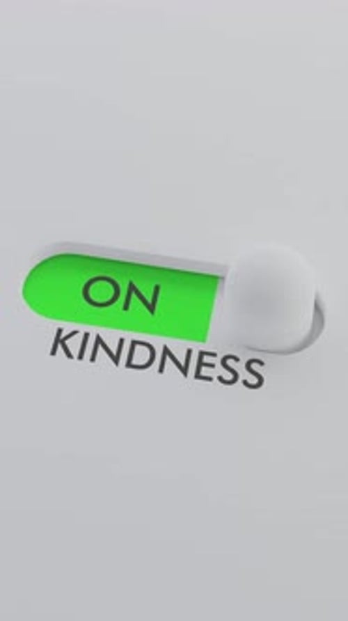 Switching on the KINDNESS switch Vertical Video
