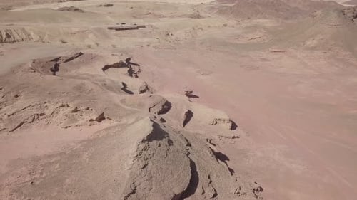 Dry desert landscape, Aerial view