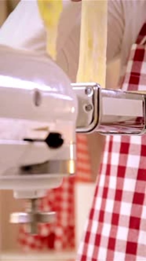 Vertical View Of Homemade Pasta