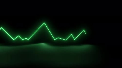neon growth lines share market or business