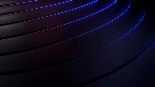 Dynamic Blue Neon Glow Lines Futuristic Background