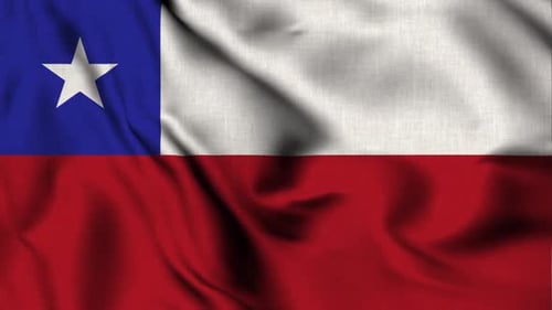 Chile Flag Waving