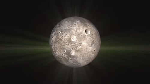 planeta lunar girando