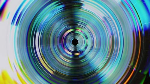 Moving Glass Circles Looped VJ Animation