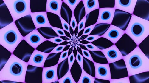 Abstract Geometric Flowing Tunnel Loop Animation