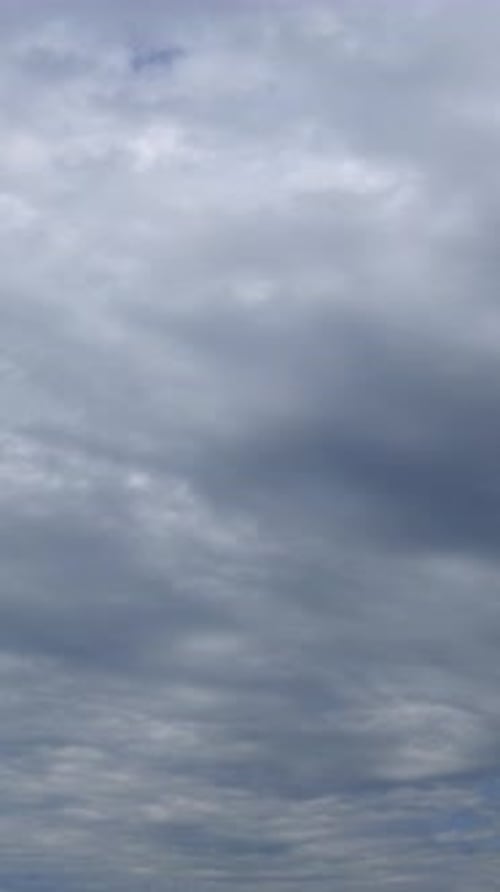 Clouds Changing in the Sky on a Cloudy Day