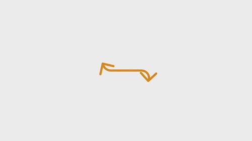 Minimalist Flowing Line with Double Arrows Animation