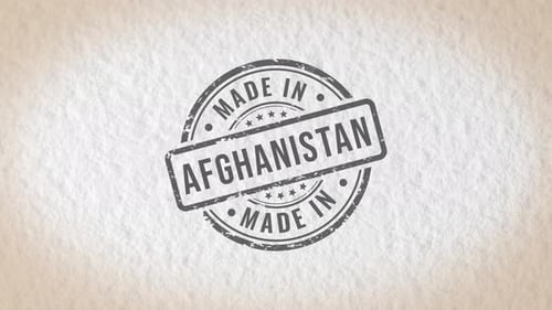 Made In Afghanistan Stamp