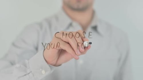 Choose Your Future !, Writing on Transparent Screen