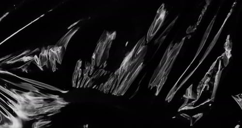 Dive Into the Captivating World of Stretched Plastic Film Evoking the Tactile Sensation of Rumpled