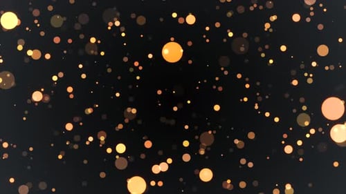 Sparkling Golden Particles Festive Background Loop