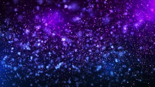 Abstract animation concept of colored particles for celebrating birthdays and holidays. 4k loop boke