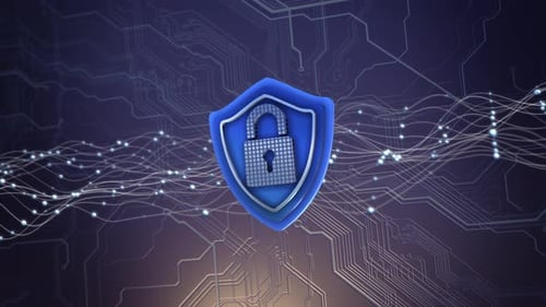 Seguridad de la tecnología cibernética, privacidad personal, protección de redes, fondo, mecanismo de diseño