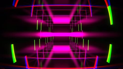 Pink And Green Abstract Strobe Machine Background Vj Loop In 4K
