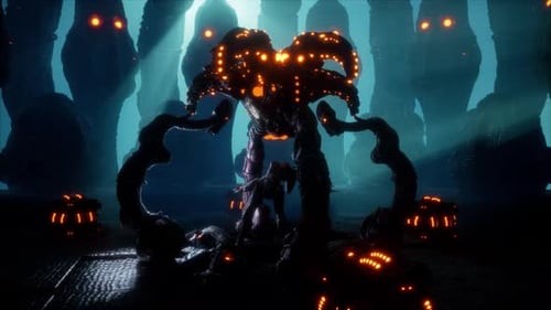 Biomechanical Girl VJ Loop