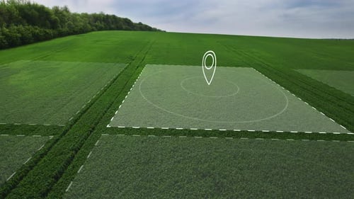 Land Surveying in a Field