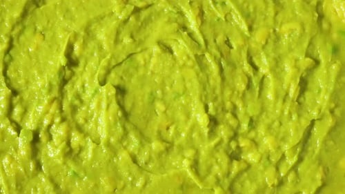 Guacamole Dip Rotating Close Up Background