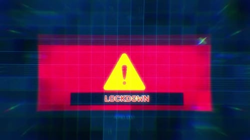 Termes de l'alerte de verrouillage sur fond de carte satellite