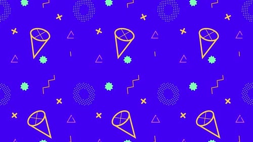 Seamless Looping Abstract Geometric Pattern Animation