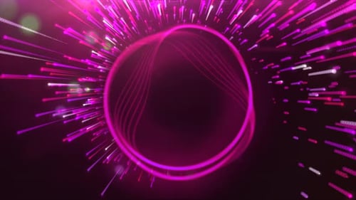 Bright Rotating Ring with Moving Beams