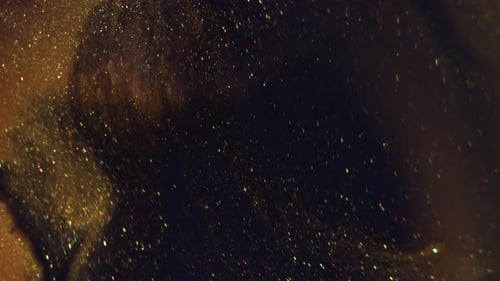 Shimmer Paint Blur Golden Spark Ink Shiny Abstract