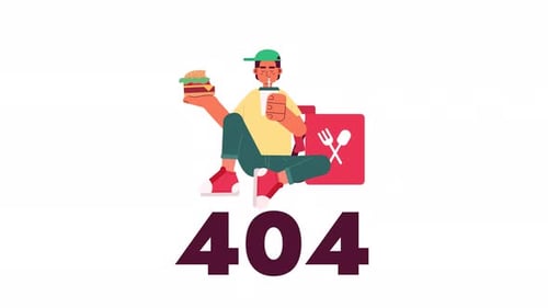 Delivery Break 404 Error Animation