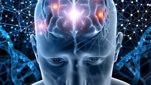 Human, Brain, Science And Dna Medical Healty Loop 4k