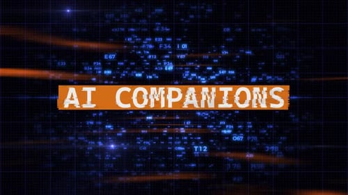 Futuristic AI Companions Text Title Reveal