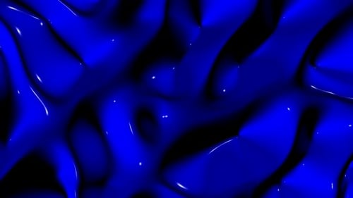 Seamless Blue Fluid Waves Abstract Background Loop
