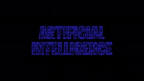 Artificial Intelligence Text Reveal with Glitch Binary Code Effect