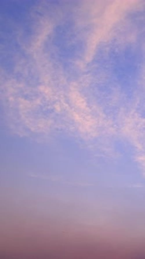 Sunset Sky Time Lapse in Vertical Format