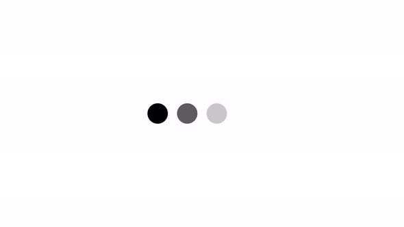 simple 4 dot animated loading motion graphic alpha channel loop video ...