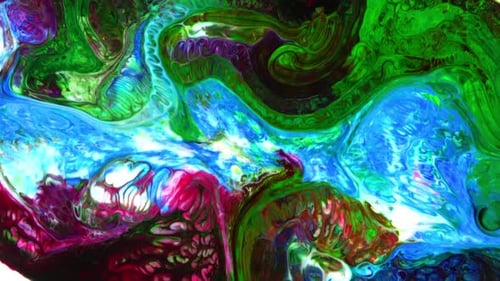 Abstract Colorful Ink Movements Spreads On Water Texture 840