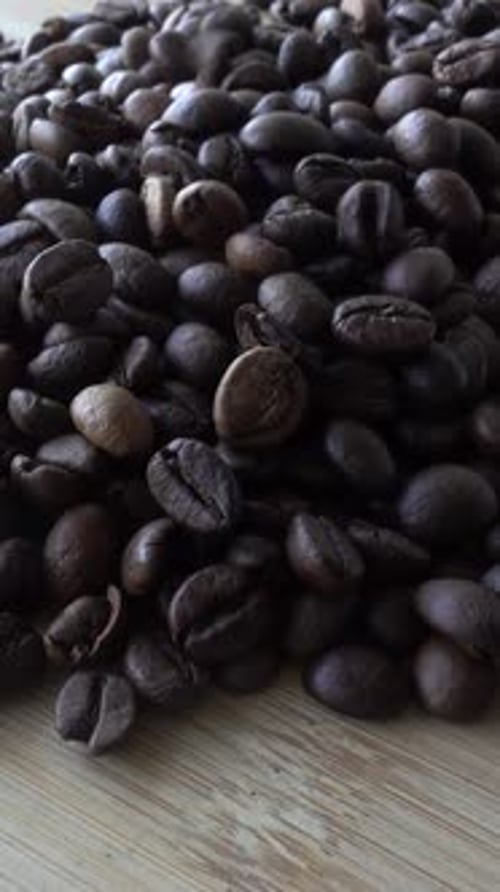 Vertical Video of Coffee Beans