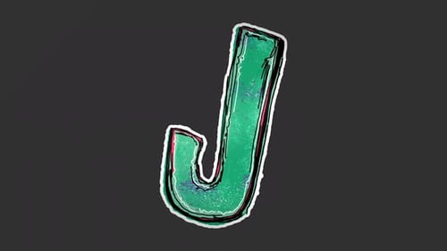 Distressed Grunge Letter Peel Off Reveal Animation