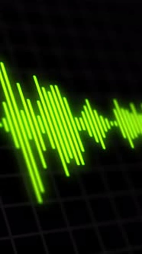 3D Sound Visualization Audio Spectrum Vertical