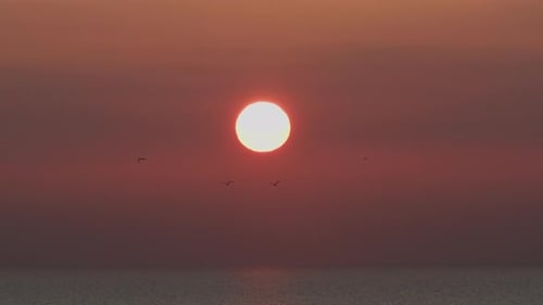 Sunset Over Ocean